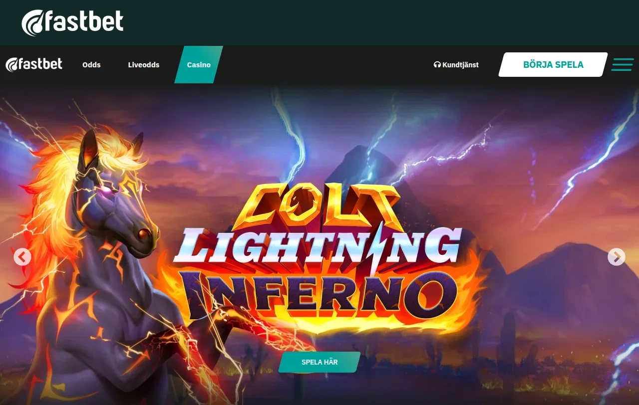 Fastbets spellobby med slotsrutor