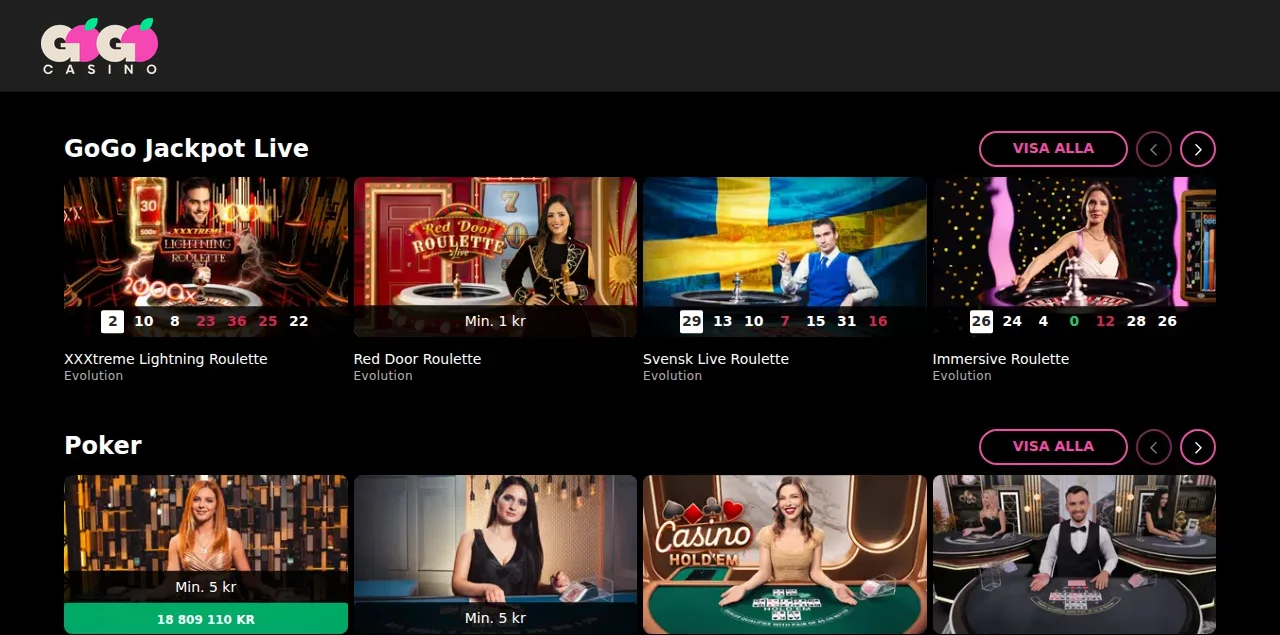 Gogocasinos livecasino