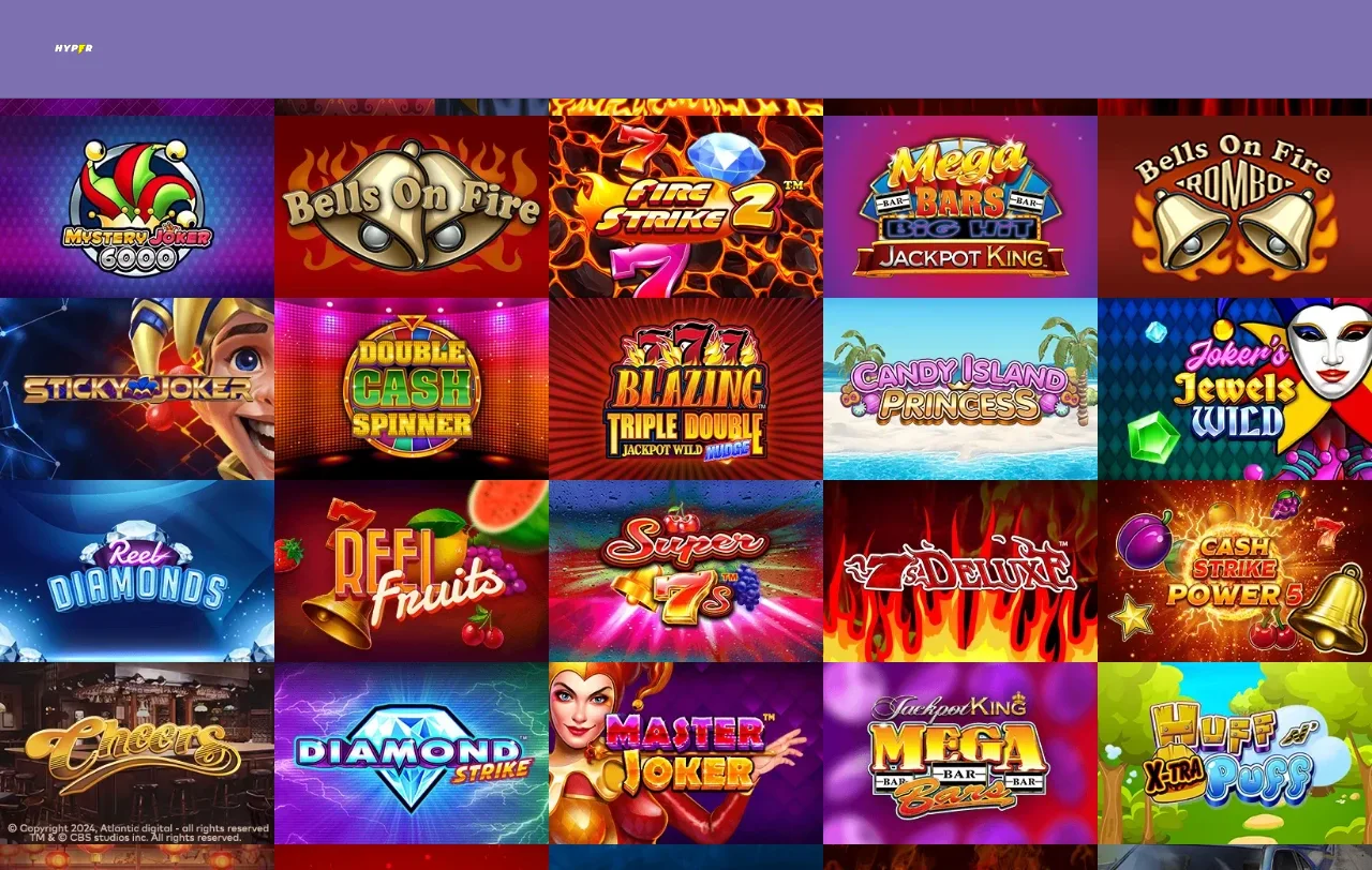 Hypercasinos spellobby längre ned på sidan