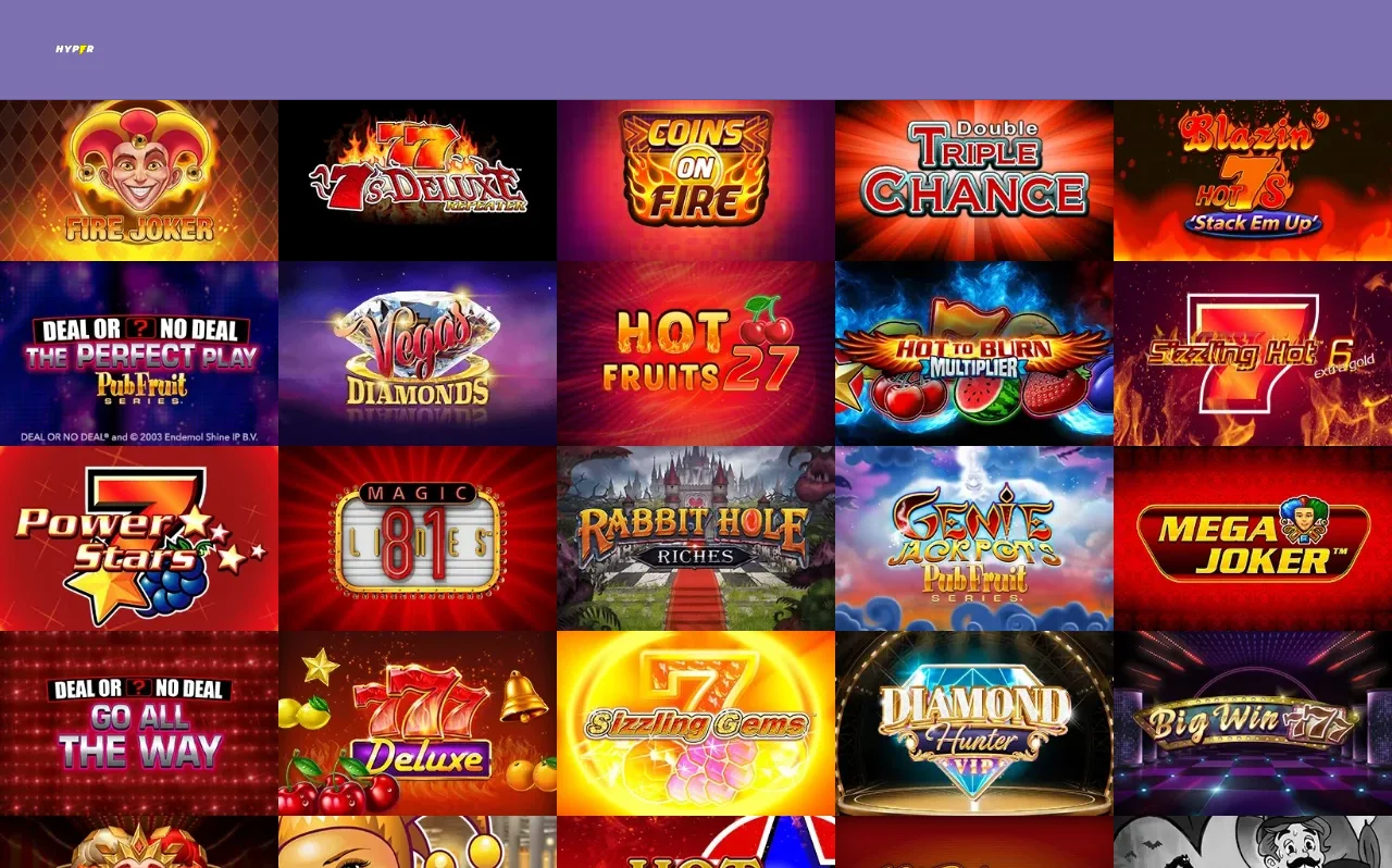 Ytterligare en del av Hypercasinos spellobby