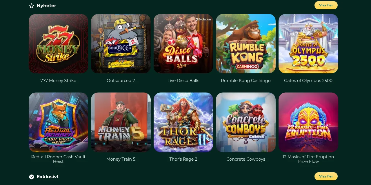 Kontoinställningar hos Klirr med spelgränser och ansvarsfullt spel