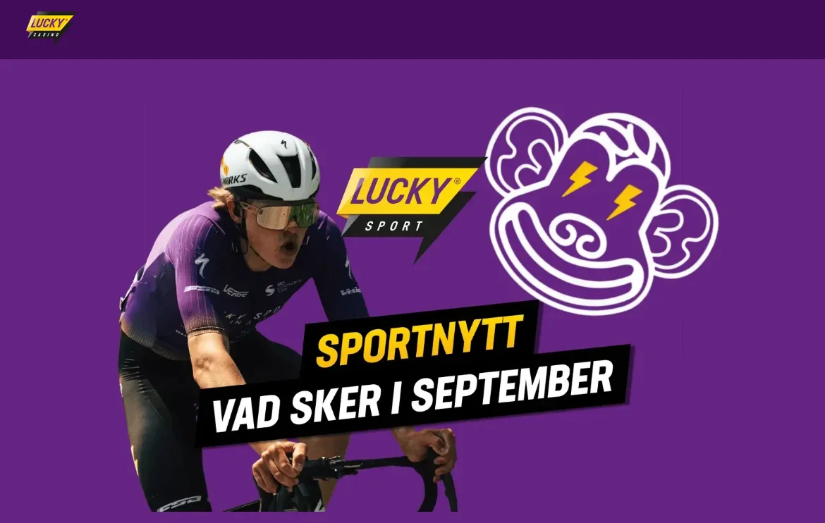 Luckycasinos kampanjsida med aktuella erbjudanden
