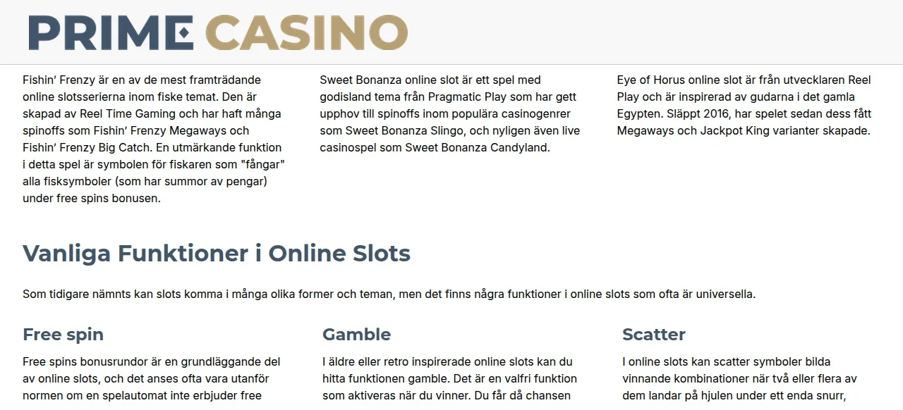 Se.Primecasino