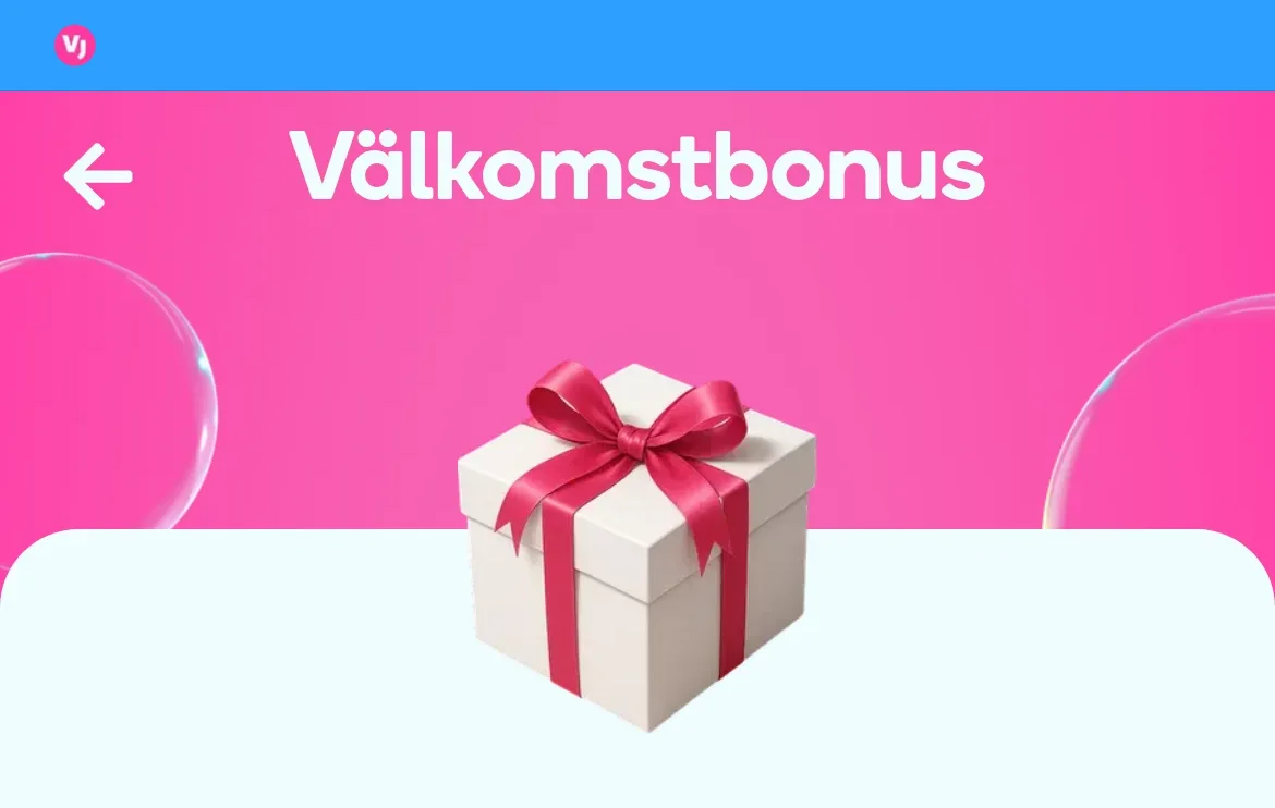 Kampanjsidan hos Vera&John med välkomsterbjudandet