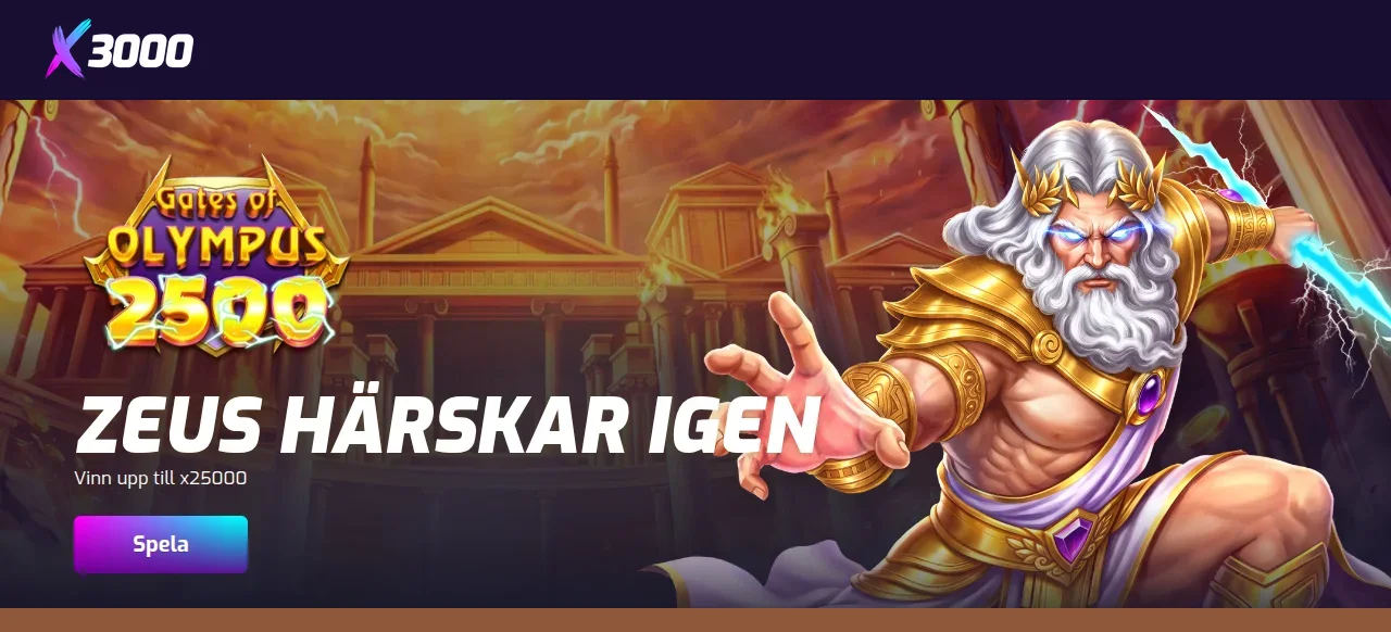 Längre ner i spellobbyn på X3000 med fler spelrader